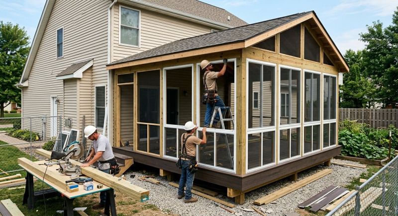 Enclosed Porch Construction in Asheville, NC