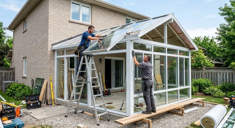 Sunroom Addition Construction in Longmont, CO